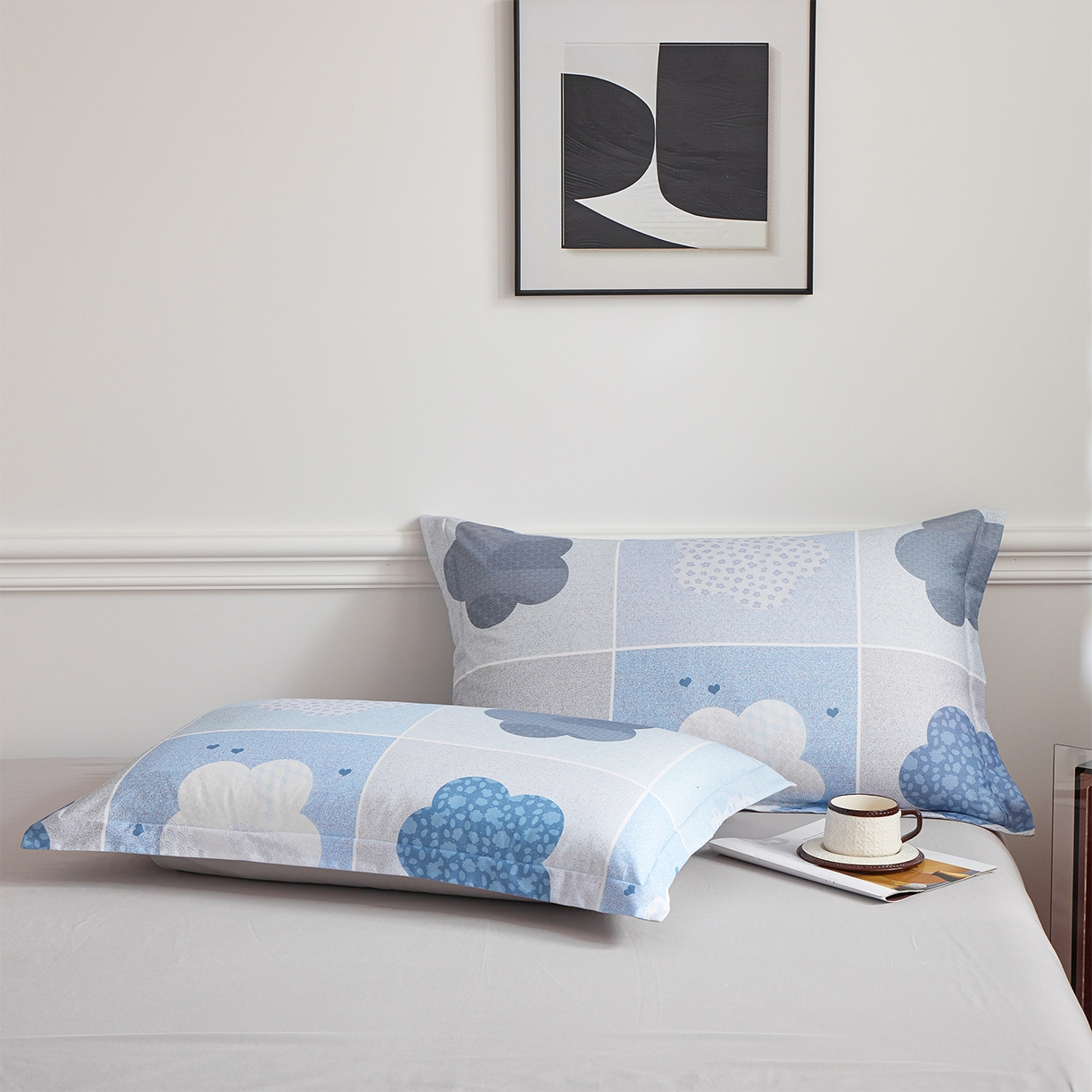 元元家居（元元被业） 2026新款全棉13372套件及单品【印花款】-单枕套 非凡