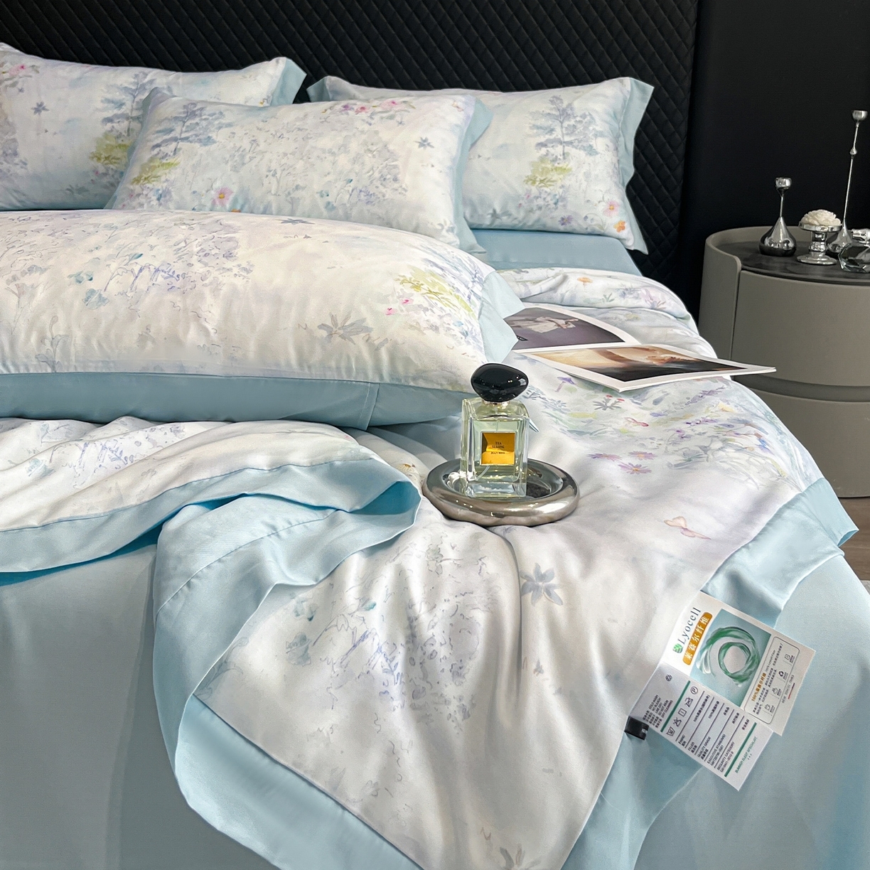 91家纺网 家纺一手货源 找家纺 （总）迷尚家居 2026新款夏被100%莱赛尔数码印花夏被四件套50支天丝夏被