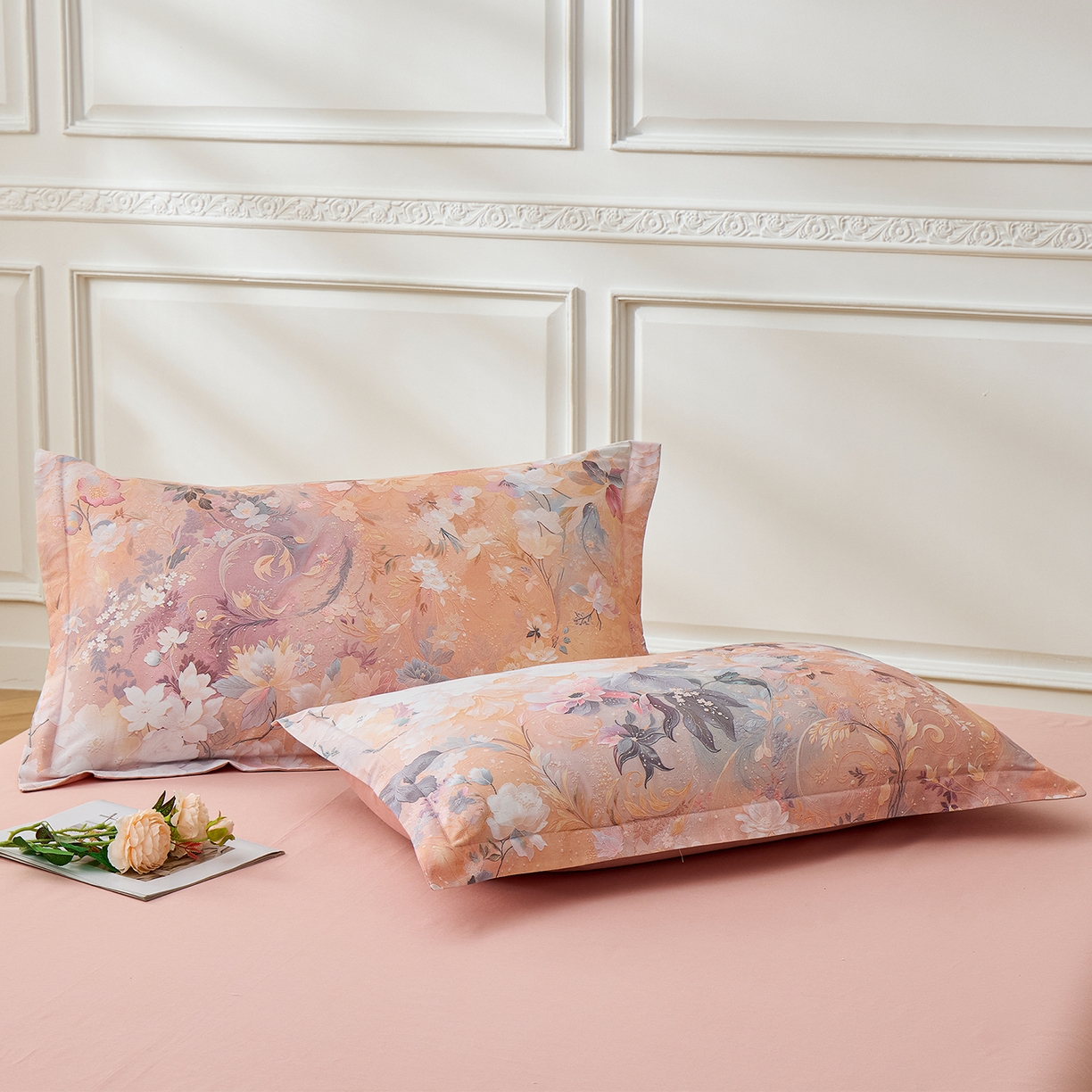 元元家居（元元被业） 2026新款全棉13372套件及单品【印花款】-单枕套 惊艳