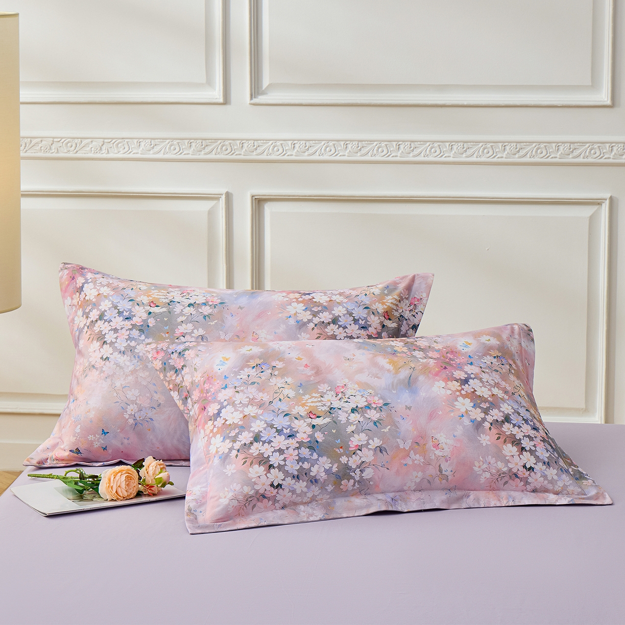 元元家居（元元被业） 2026新款全棉13372套件及单品【印花款】-单枕套 时光