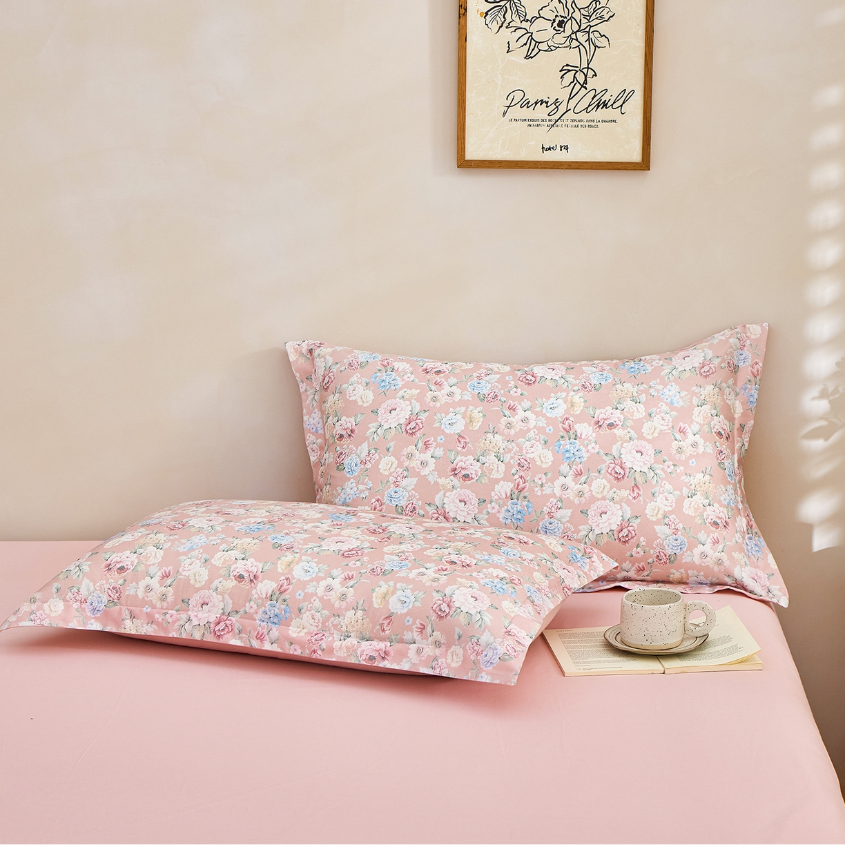 元元家居（元元被业） 2026新款全棉13372套件及单品【印花款】-单枕套 朔奇