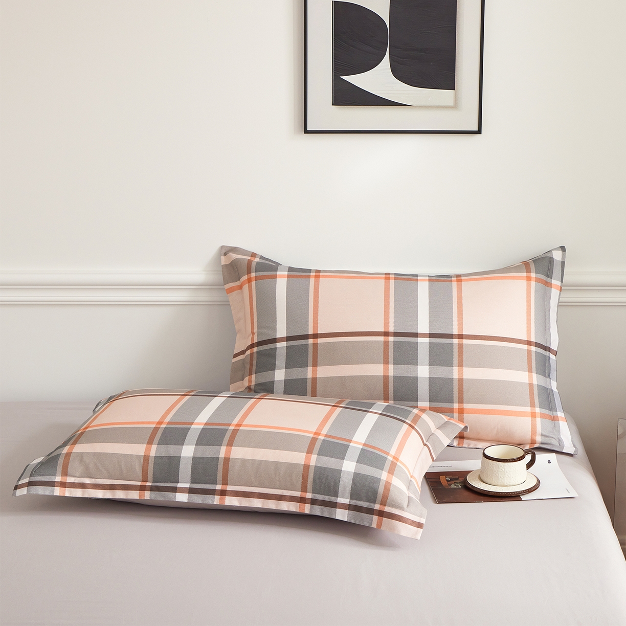 元元家居（元元被业） 2026新款全棉13372套件及单品【印花款】-单枕套 自在