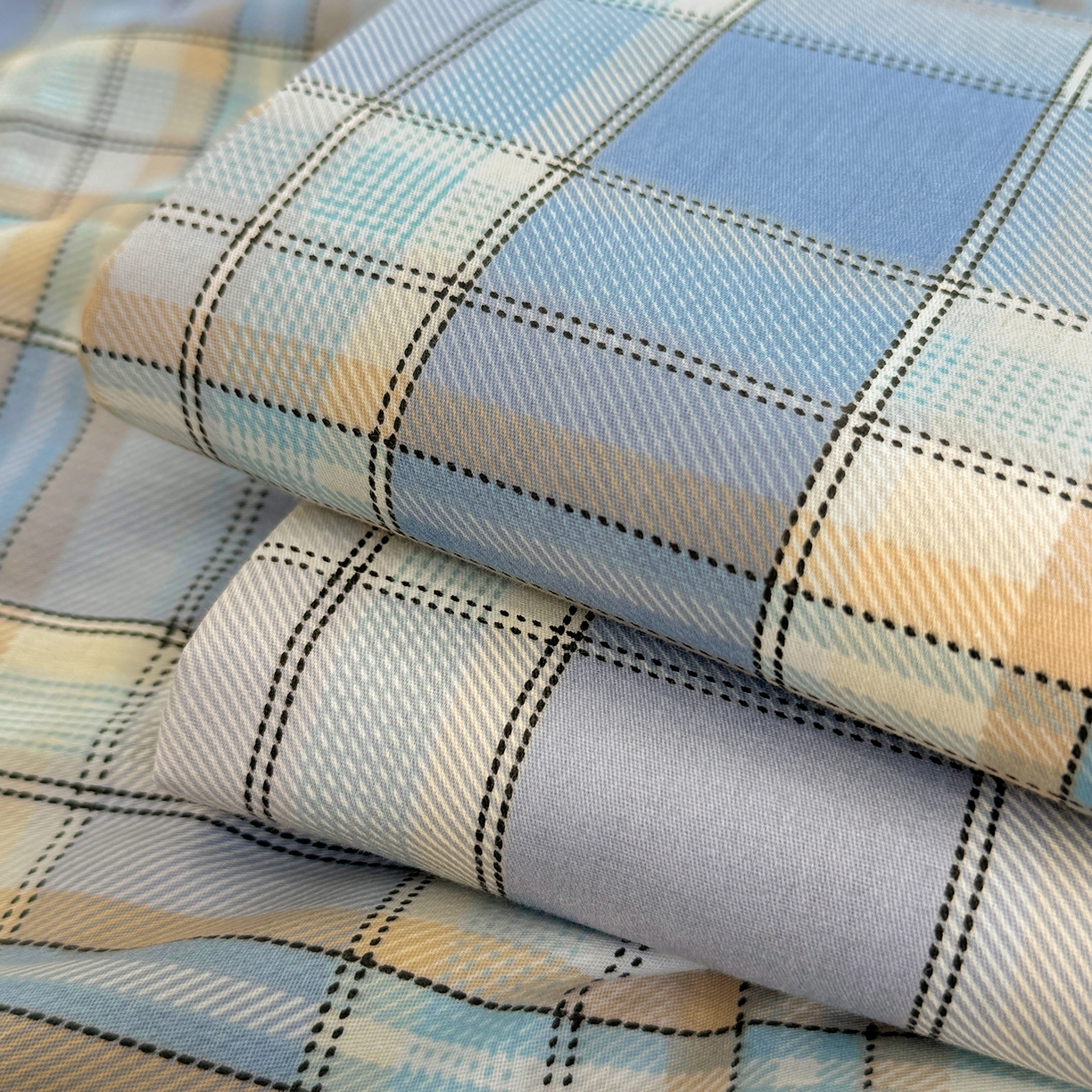 91家纺网 家纺一手货源 找家纺 壹贝家纺 2026新款全棉喷气印花床单系列 品质生活-兰