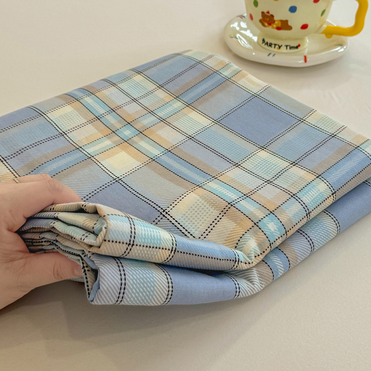 91家纺网 家纺一手货源 找家纺 壹贝家纺 2026新款全棉喷气印花床单系列 品质生活-兰