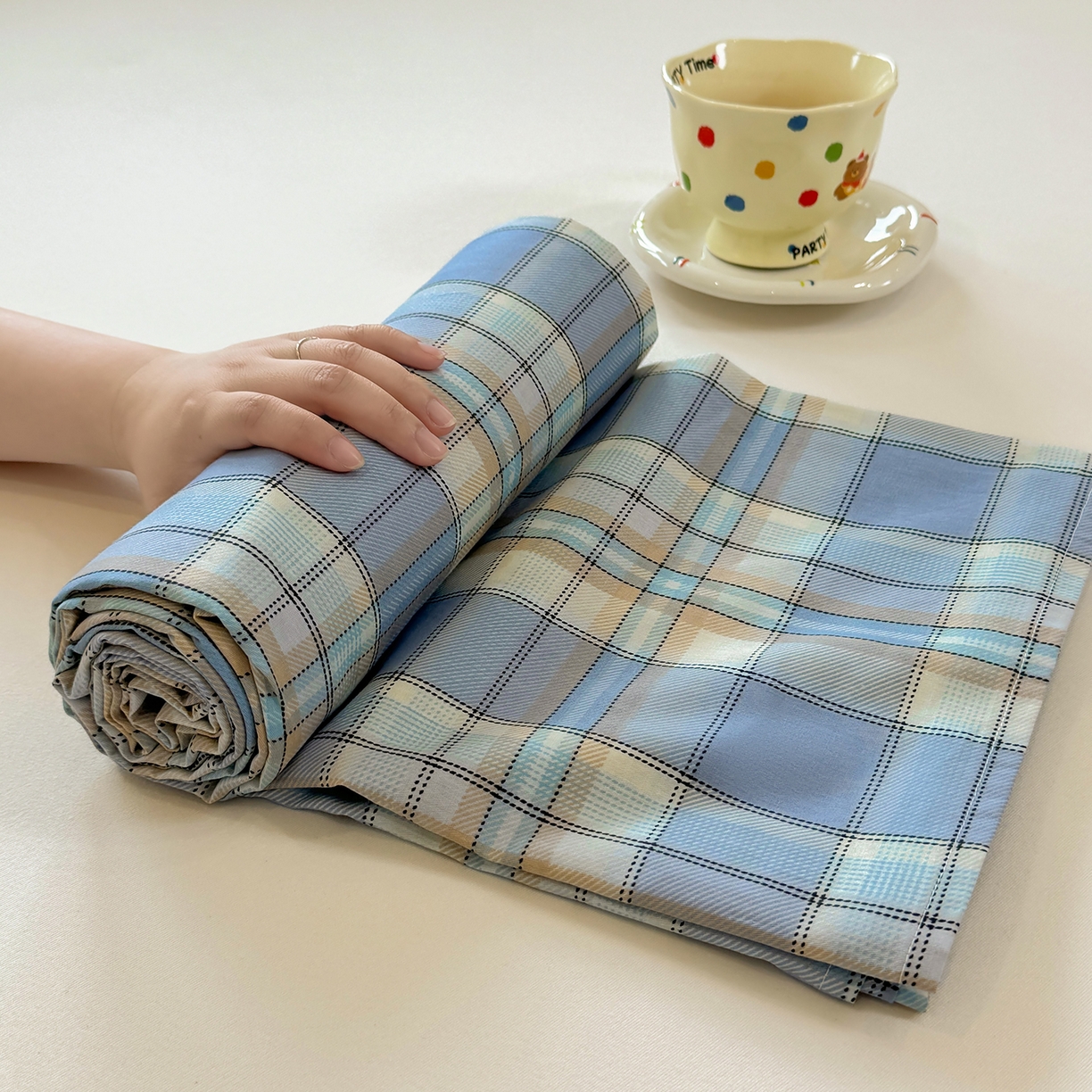 91家纺网 家纺一手货源 找家纺 壹贝家纺 2026新款全棉喷气印花床单系列 品质生活-兰