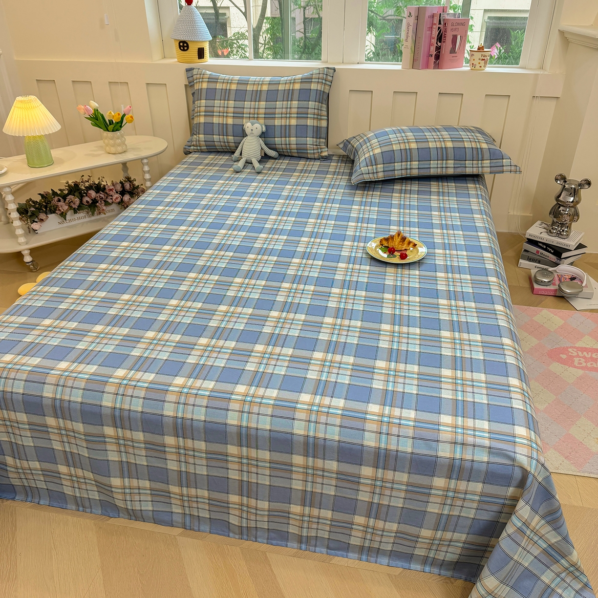 91家纺网 家纺一手货源 找家纺 壹贝家纺 2026新款全棉喷气印花床单系列 品质生活-兰