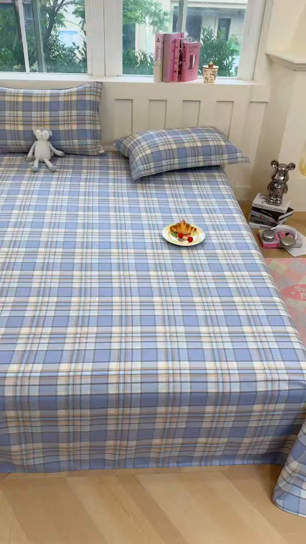 91家纺网 家纺一手货源 找家纺 壹贝家纺 2026新款全棉喷气印花床单系列 品质生活-兰