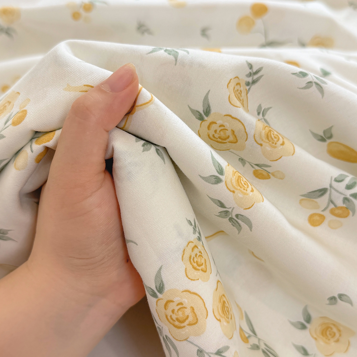 91家纺网 家纺一手货源 找家纺 壹贝家纺 2026新款全棉喷气印花床单系列 如愿