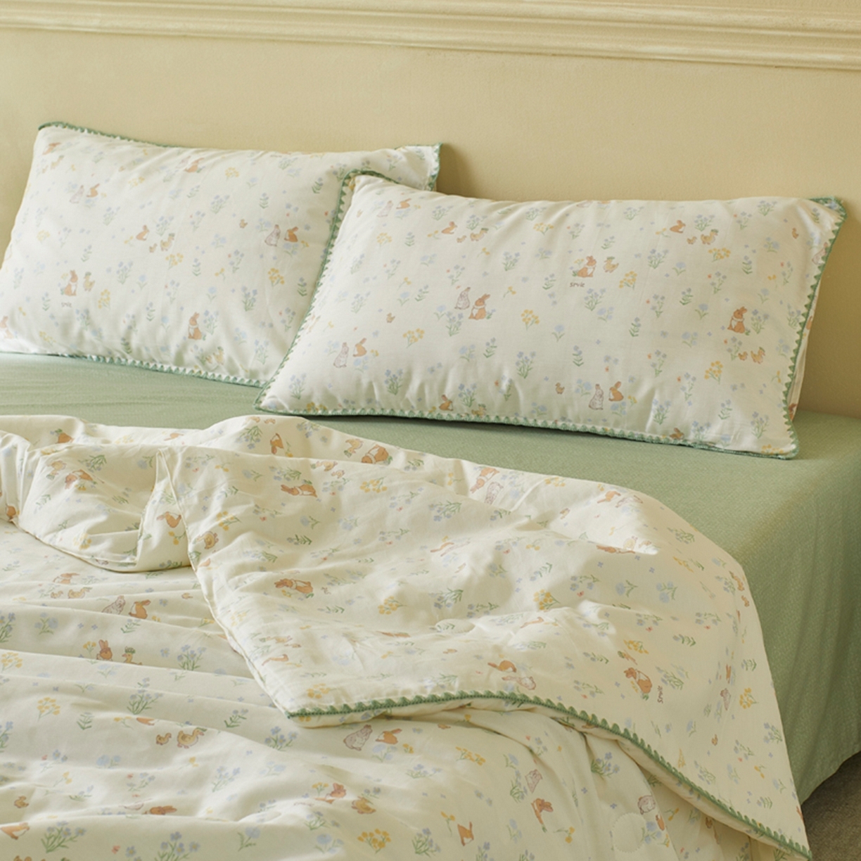 91家纺网 家纺一手货源 找家纺 （总）暖阳 2026新款全棉贝壳边棉花夏被