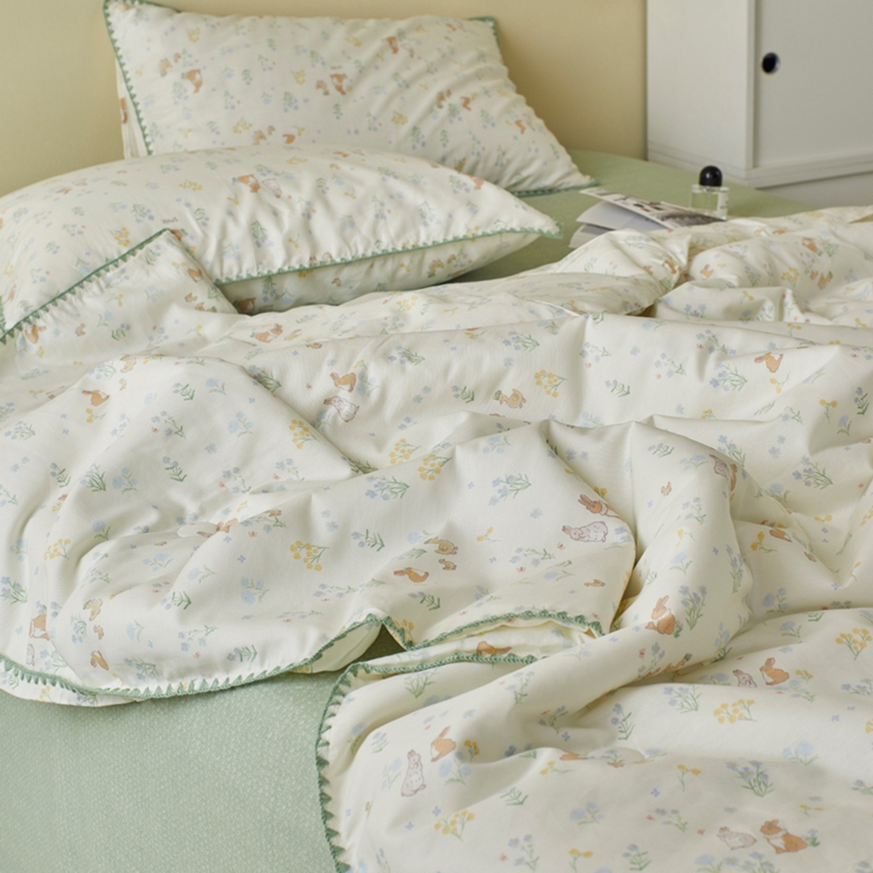 91家纺网 家纺一手货源 找家纺 （总）暖阳 2026新款全棉贝壳边棉花夏被