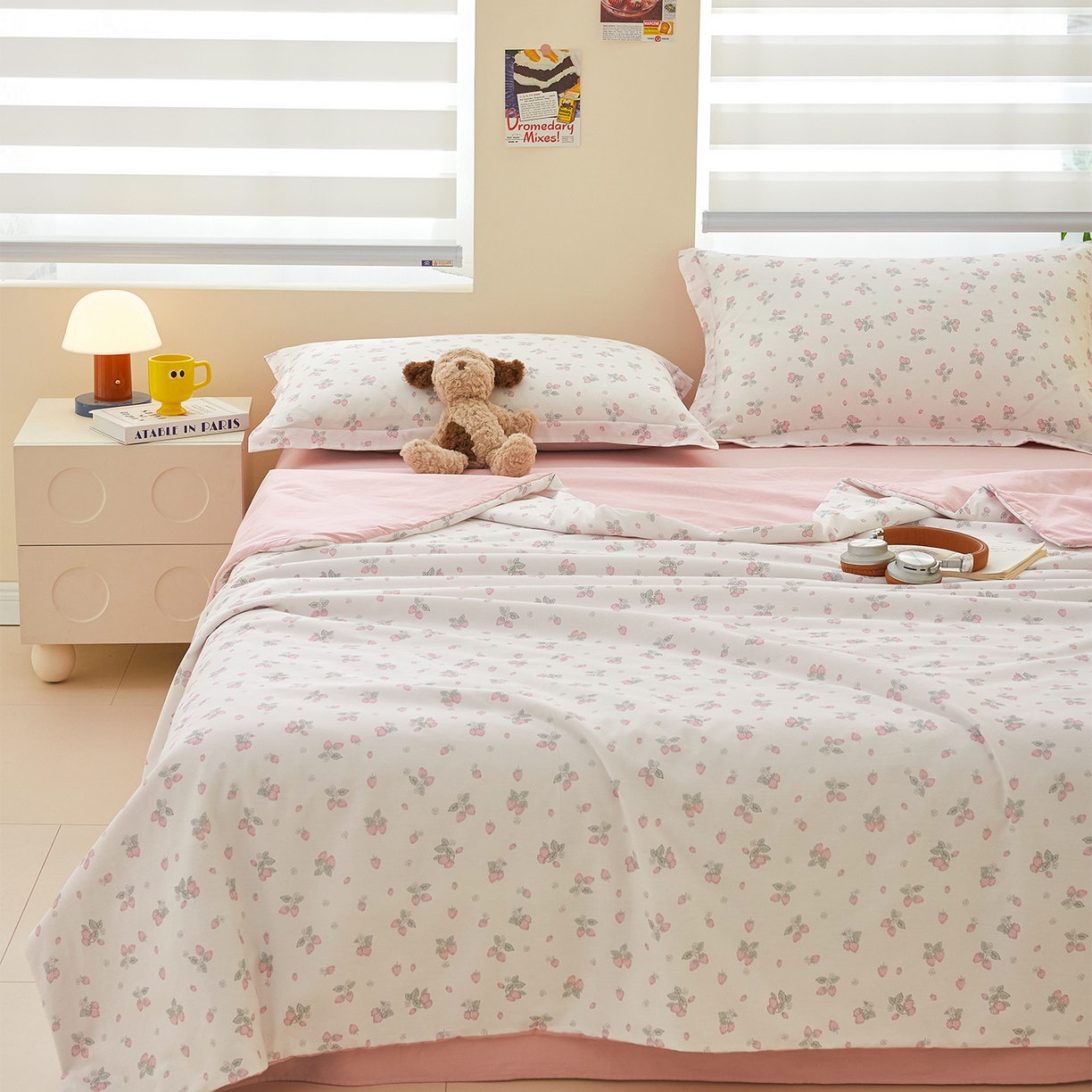 91家纺网 家纺一手货源 找家纺 （总）元元家居（元元被业） 2026新款全棉纯棉13372印花两用夏被夏凉被空调被