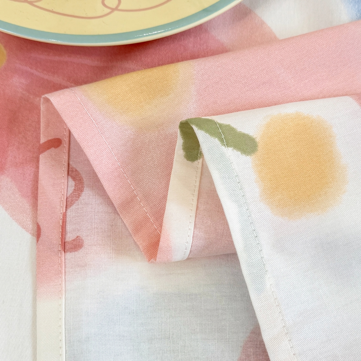 91家纺网 家纺一手货源 找家纺 壹贝家纺 2026新款全棉喷气印花床单系列 夕颜花开