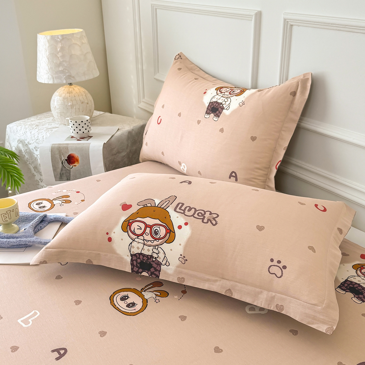 91家纺网 家纺一手货源 找家纺 壹贝家纺 2026新款全棉喷气印花床单系列 小布