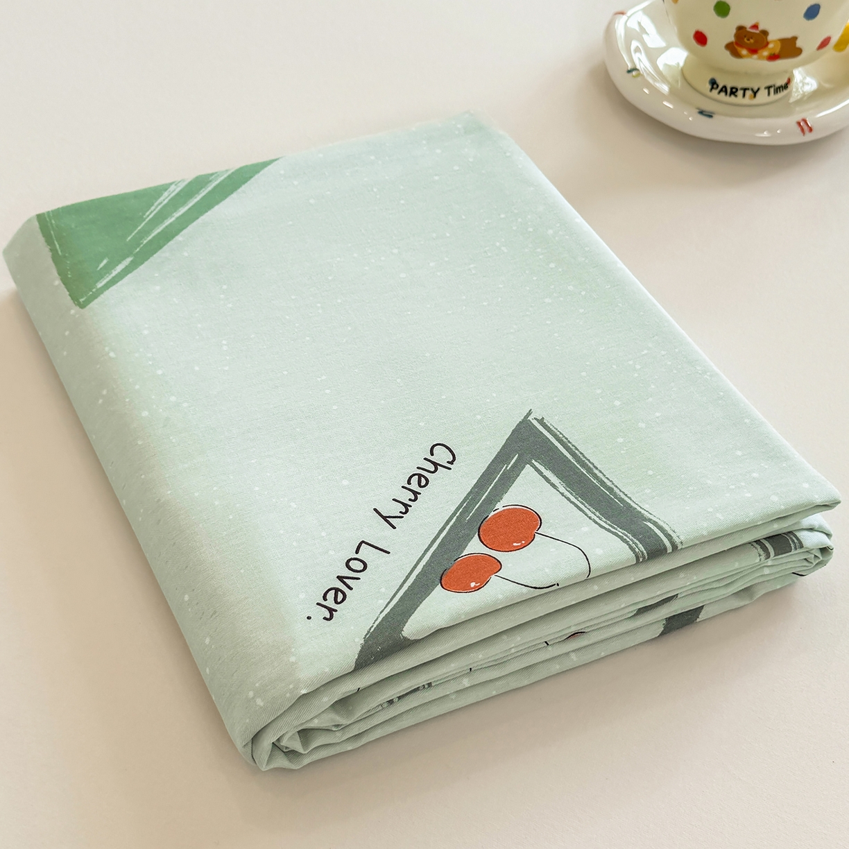 91家纺网 家纺一手货源 找家纺 壹贝家纺 2026新款全棉喷气印花床单系列 小可布丁