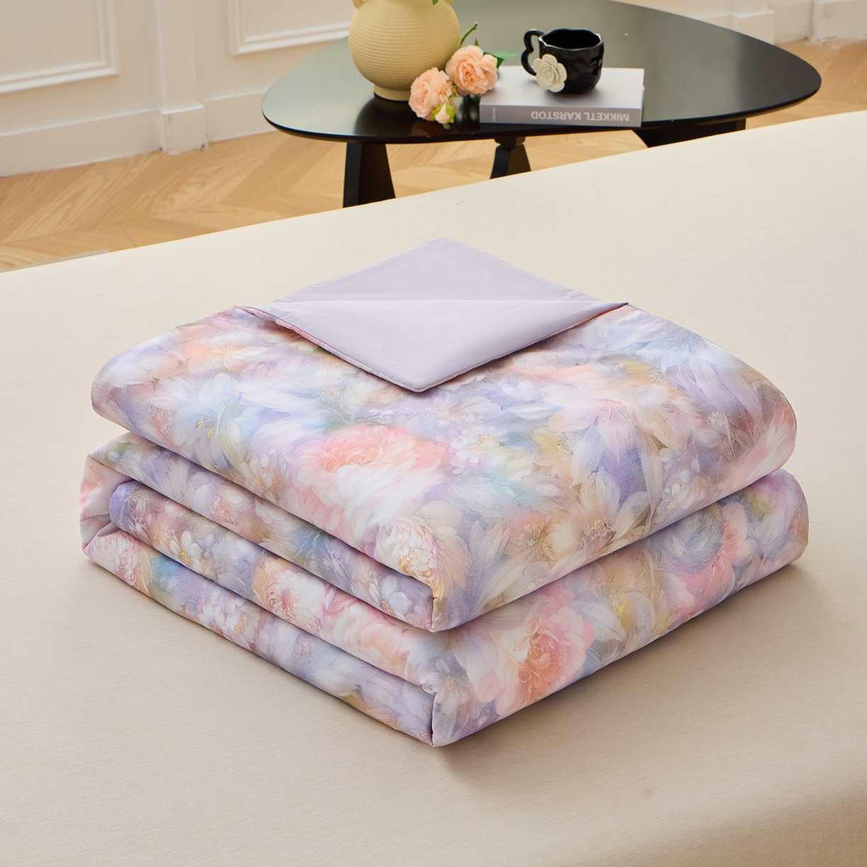 元元家居（元元被业） 2026新款全棉纯棉13372印花两用夏被夏凉被空调被 春风