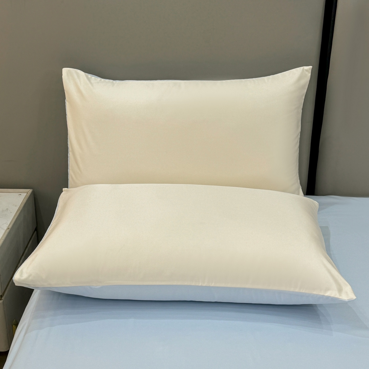 91家纺网 家纺一手货源 找家纺 欢乐季 2026新款A类水洗冰丝满版刺绣夏被夏凉被空调被四件套 猫咪-奶白蓝