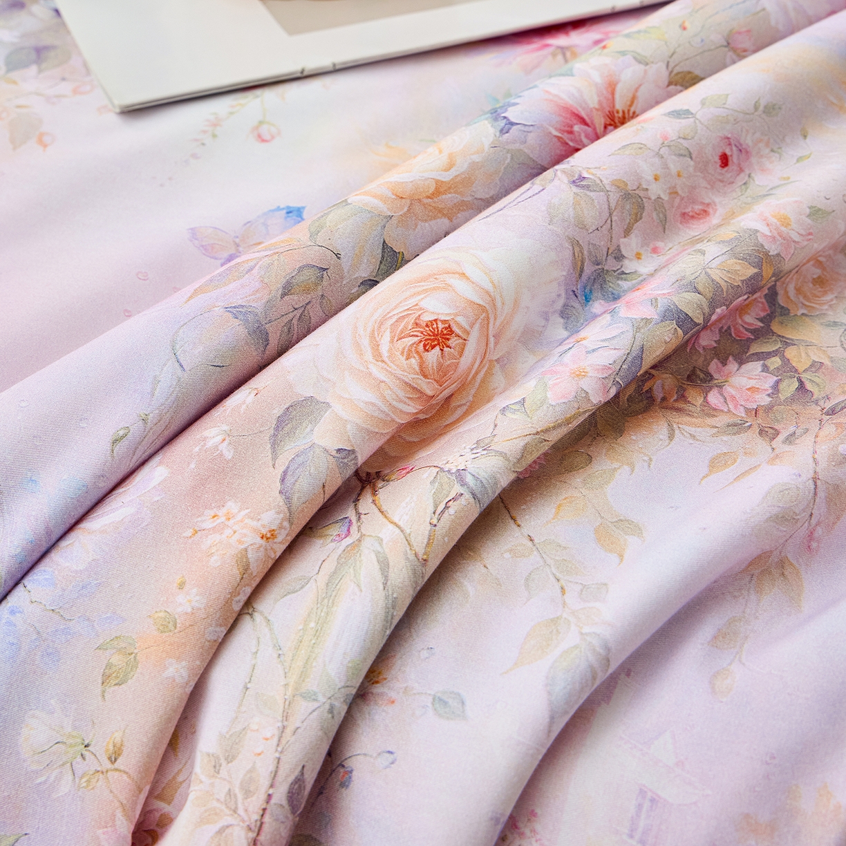 91家纺网 家纺一手货源 找家纺 元元家居（元元被业） 2026新款全棉纯棉13372印花两用夏被夏凉被空调被 红颜