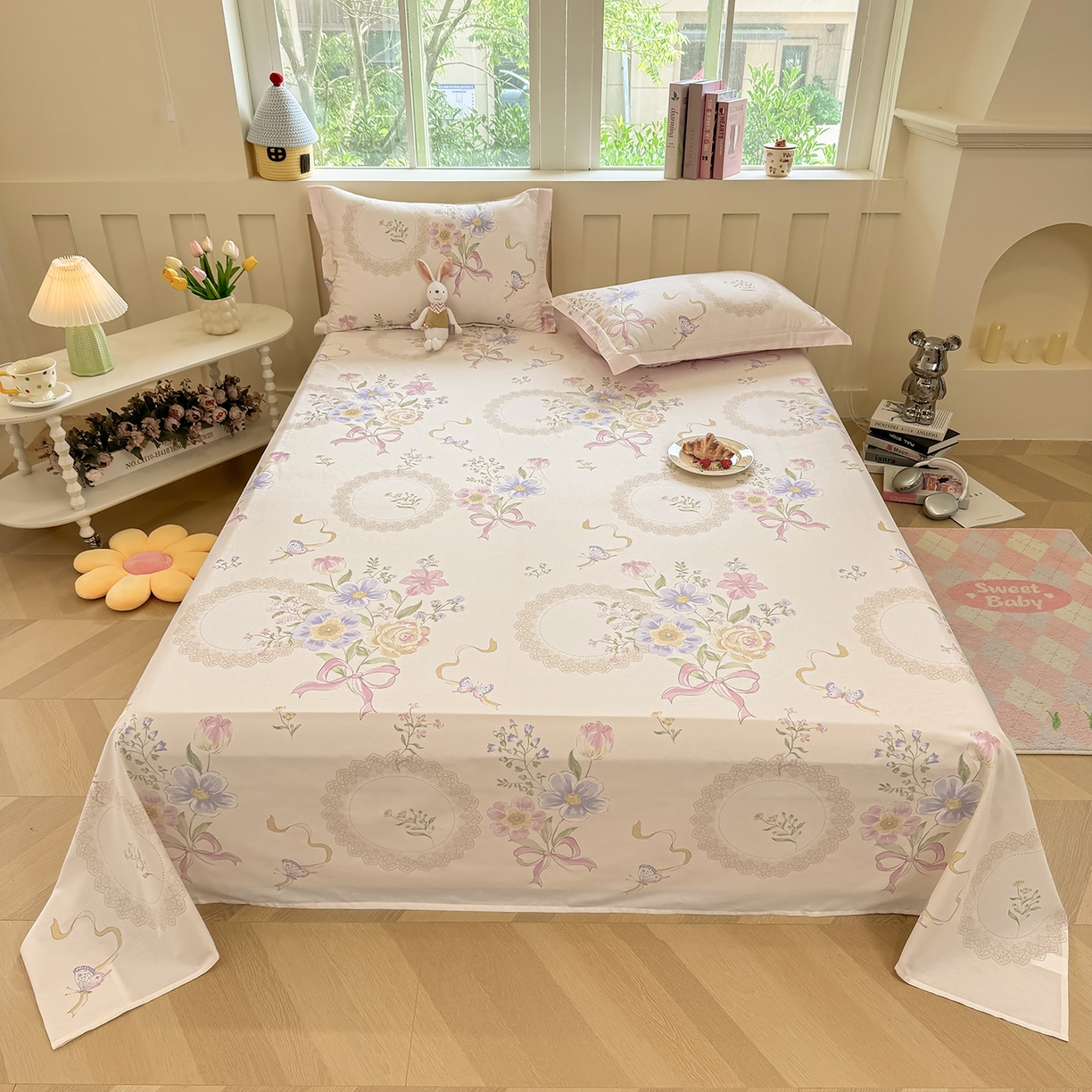 壹贝家纺 2026新款全棉喷气印花床单系列 新恰如初