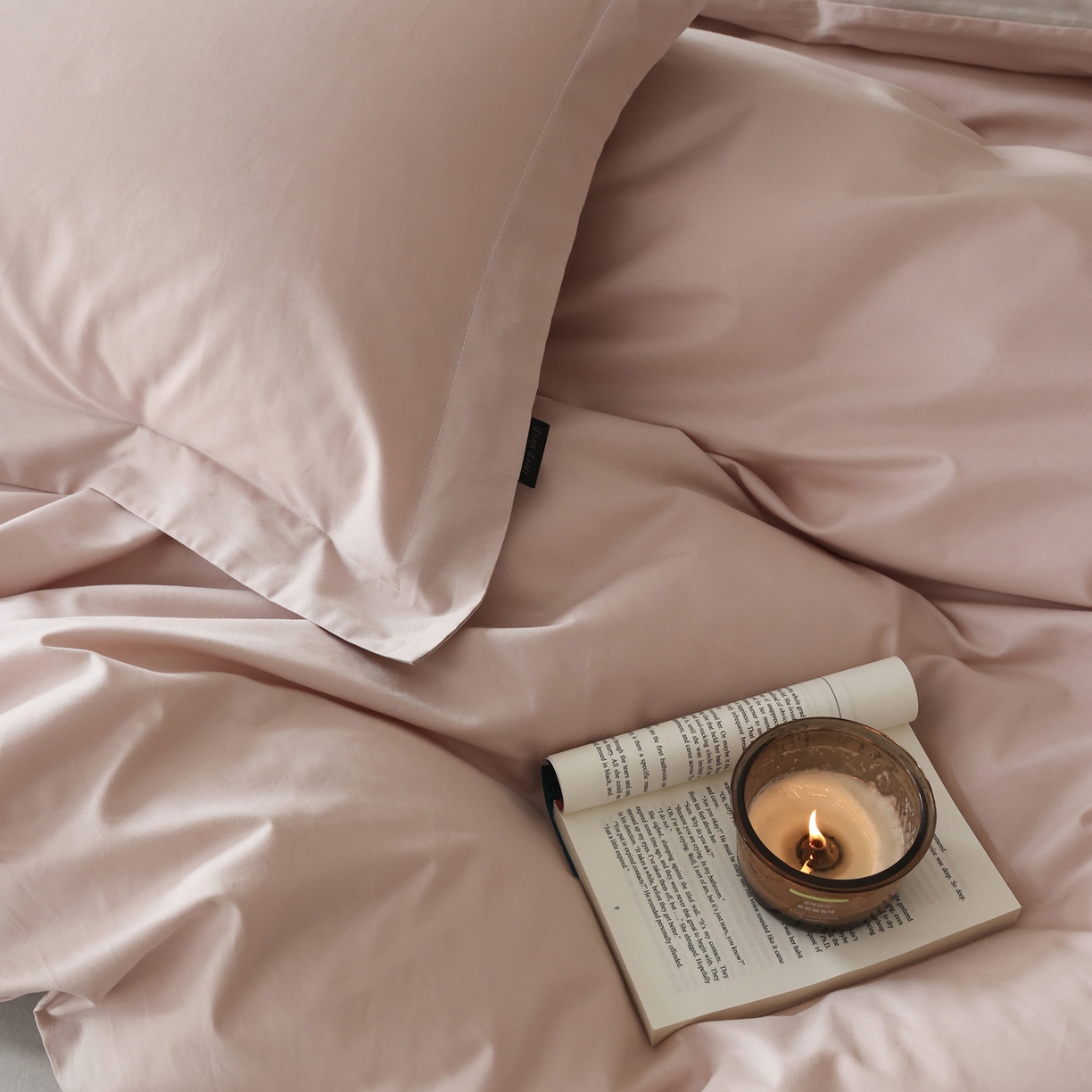 91家纺网 家纺一手货源 找家纺 万盛家纺 2026新款全棉40支极简风拼色四件套（居家风格） 蜜糖粉-冰河灰