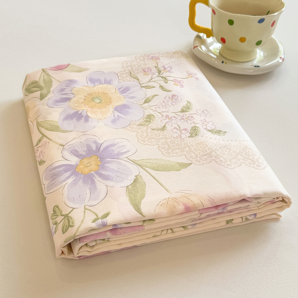 91家纺网 家纺一手货源 找家纺 壹贝家纺 2026新款全棉喷气印花床单系列 新恰如初