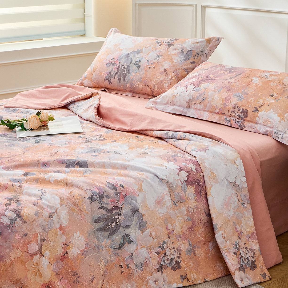 91家纺网 家纺一手货源 找家纺 元元家居（元元被业） 2026新款全棉纯棉13372印花两用夏被夏凉被空调被 惊艳