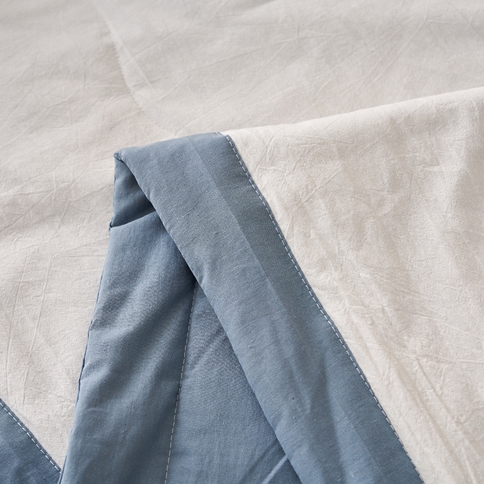 91家纺网 家纺一手货源 找家纺 （总）暖阳 2026新款全棉水洗棉拼色棉花夏被夏凉被被子被芯