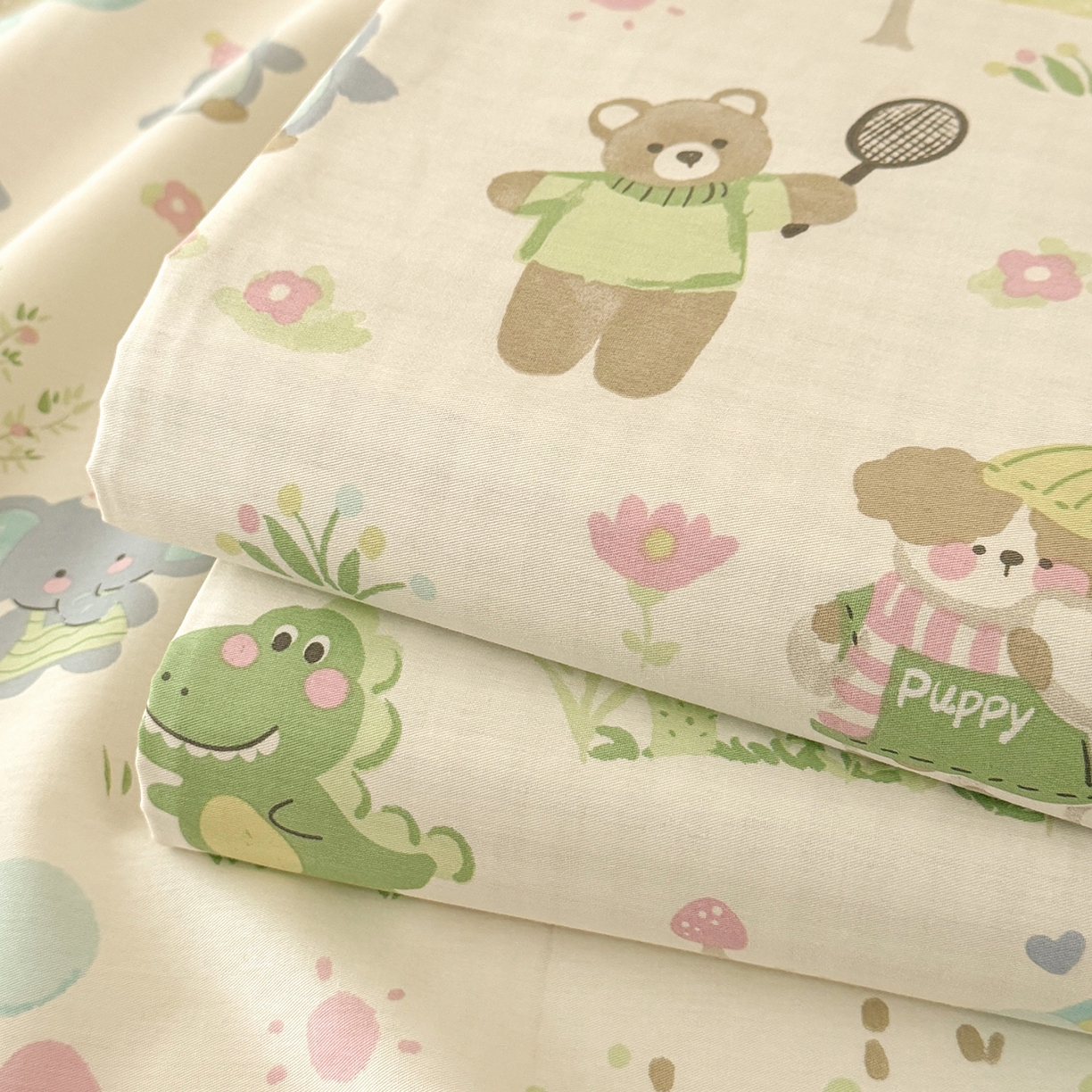 91家纺网 家纺一手货源 找家纺 壹贝家纺 2026新款全棉喷气印花床单系列 幸福之家