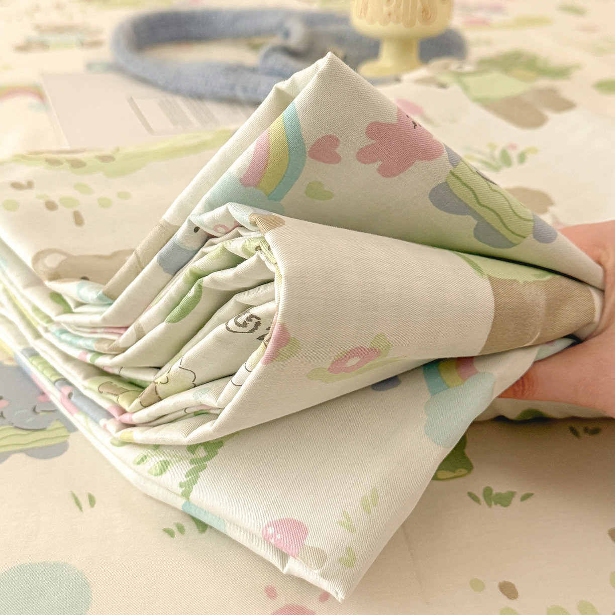 91家纺网 家纺一手货源 找家纺 壹贝家纺 2026新款全棉喷气印花床单系列 幸福之家