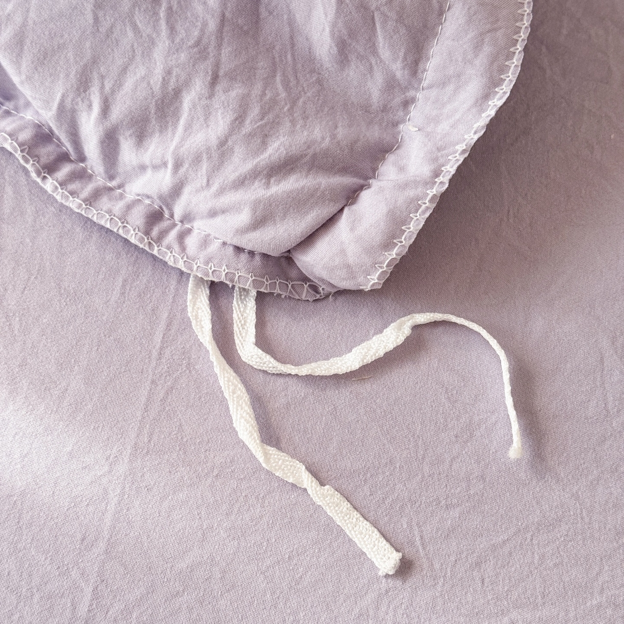 91家纺网 家纺一手货源 找家纺 庭笙 2026新款古法水洗棉感法式立体花韩版花边四件套-铃兰妙语 铃兰妙语-紫