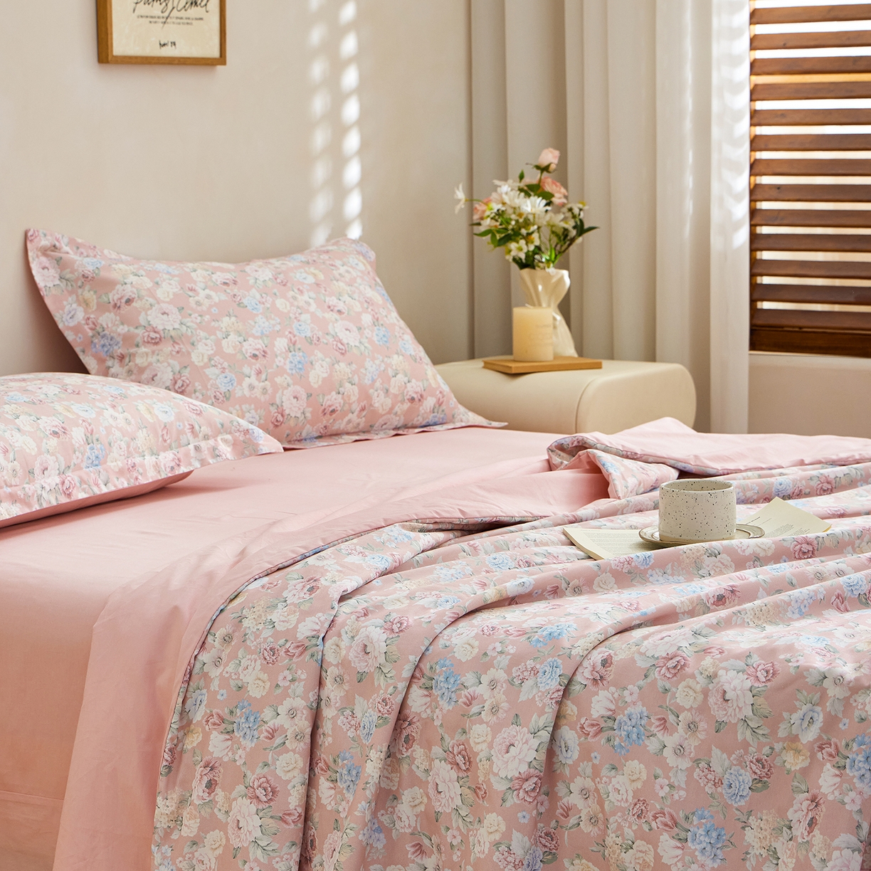 91家纺网 家纺一手货源 找家纺 元元家居（元元被业） 2026新款全棉纯棉13372印花两用夏被夏凉被空调被 朔奇