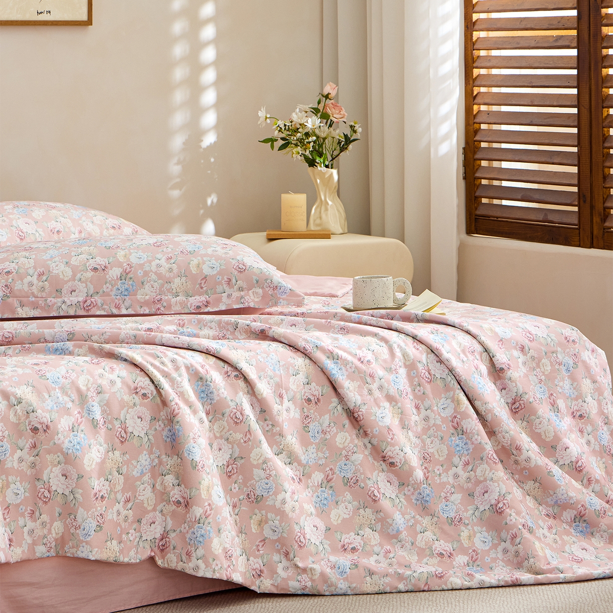 91家纺网 家纺一手货源 找家纺 元元家居（元元被业） 2026新款全棉纯棉13372印花两用夏被夏凉被空调被 朔奇