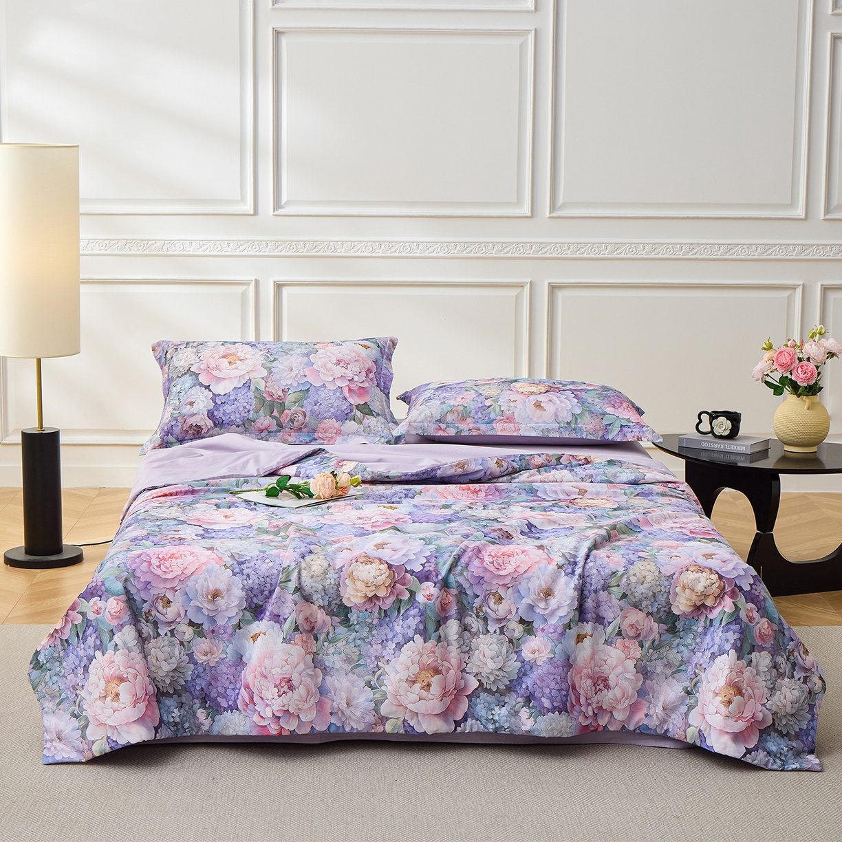 91家纺网 家纺一手货源 找家纺 元元家居（元元被业） 2026新款全棉纯棉13372印花两用夏被夏凉被空调被 思思