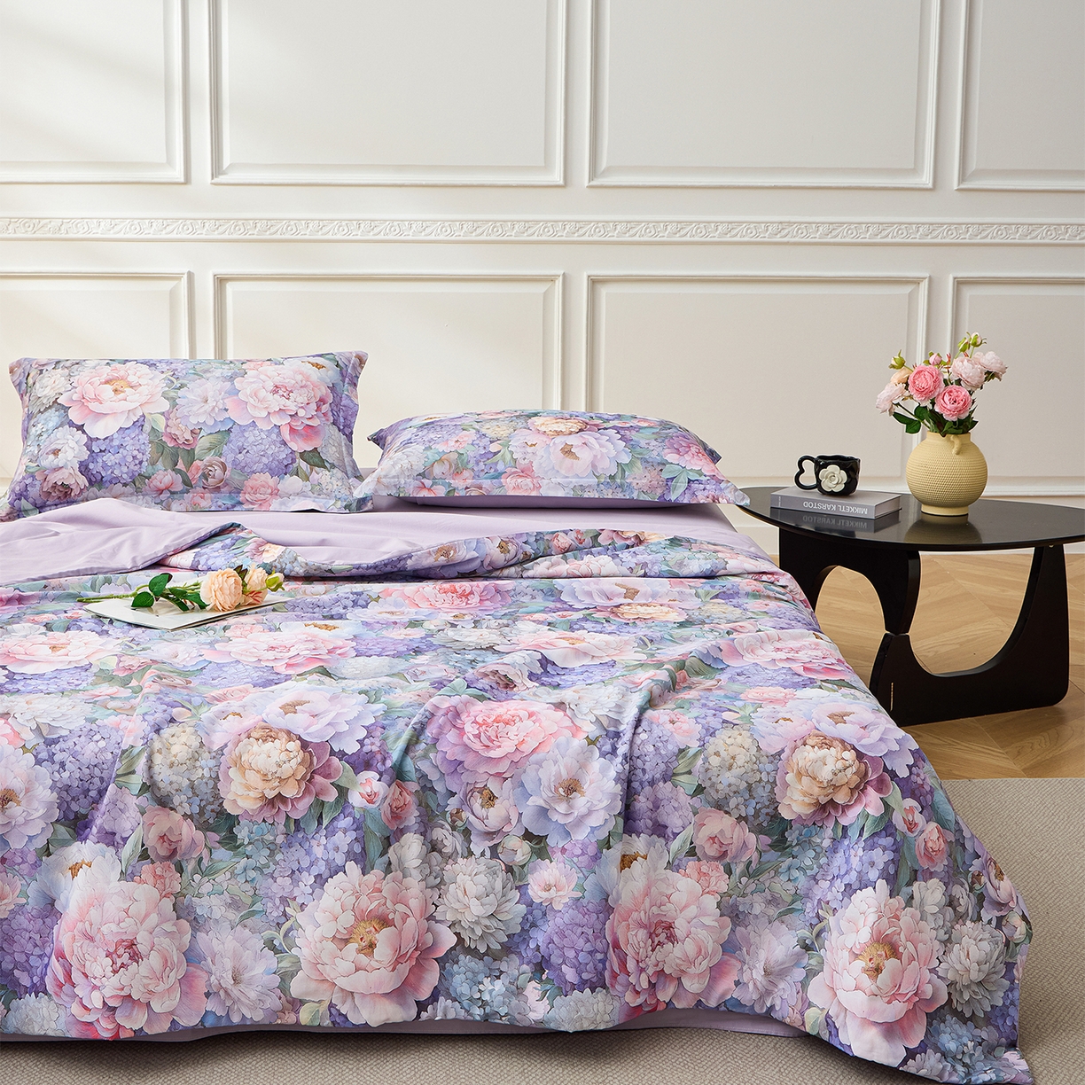 91家纺网 家纺一手货源 找家纺 元元家居（元元被业） 2026新款全棉纯棉13372印花两用夏被夏凉被空调被 思思