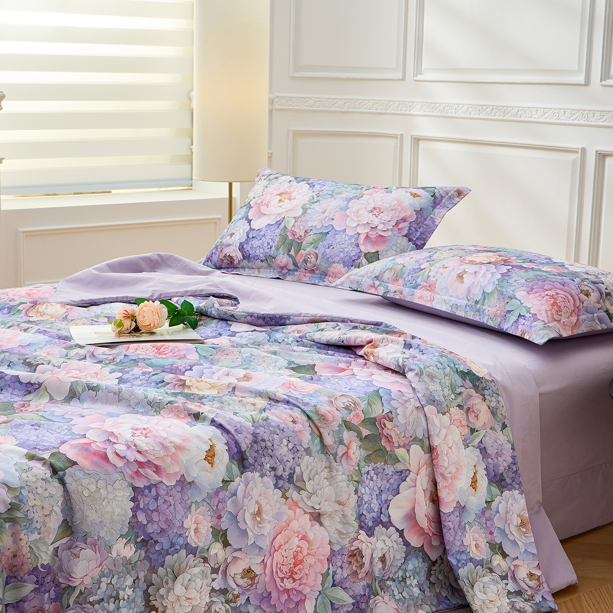 91家纺网 家纺一手货源 找家纺 元元家居（元元被业） 2026新款全棉纯棉13372印花两用夏被夏凉被空调被 思思