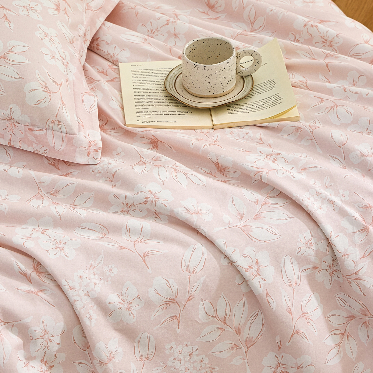 91家纺网 家纺一手货源 找家纺 元元家居（元元被业） 2026新款全棉纯棉13372印花两用夏被夏凉被空调被 婉约