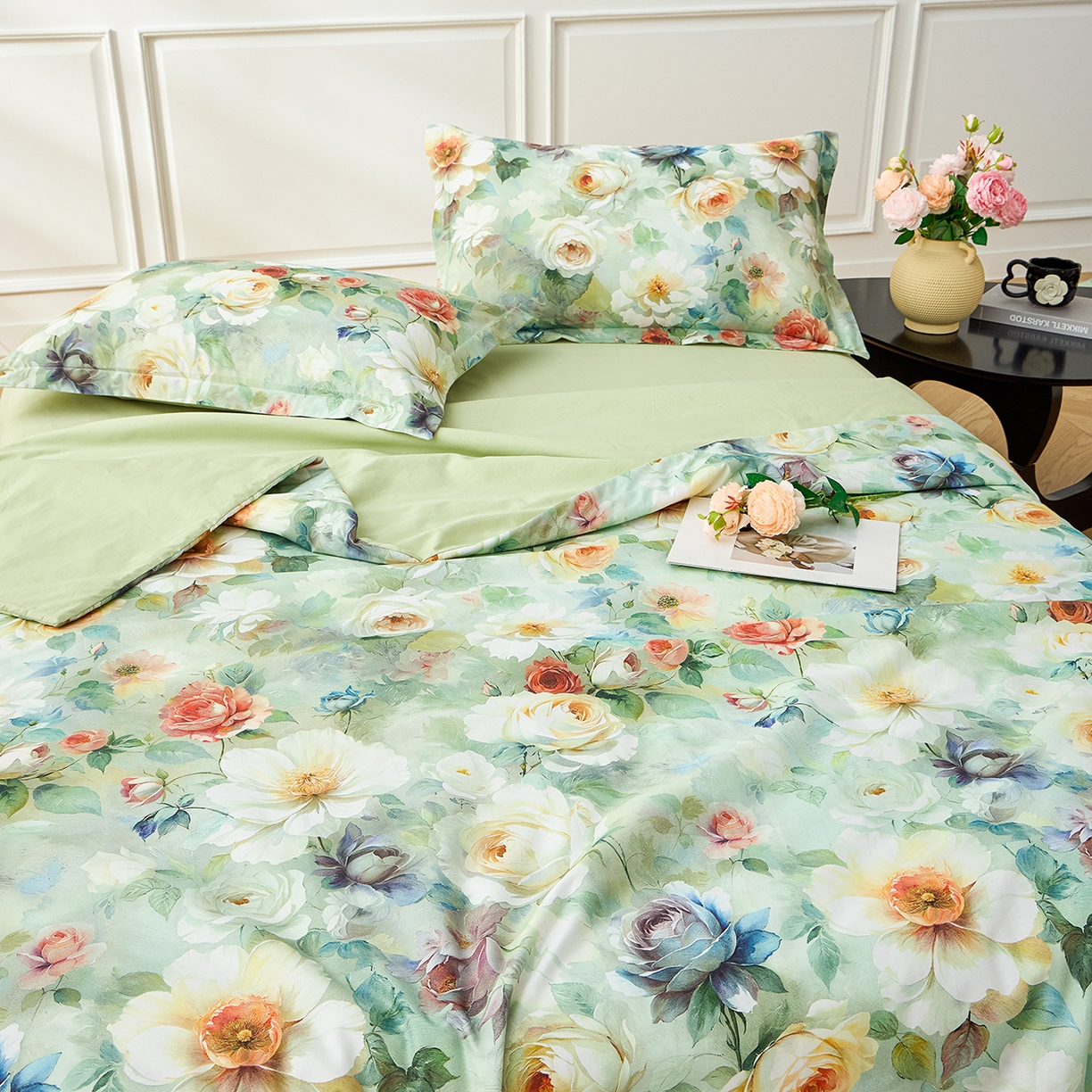 91家纺网 家纺一手货源 找家纺 元元家居（元元被业） 2026新款全棉纯棉13372印花两用夏被夏凉被空调被 秀丽