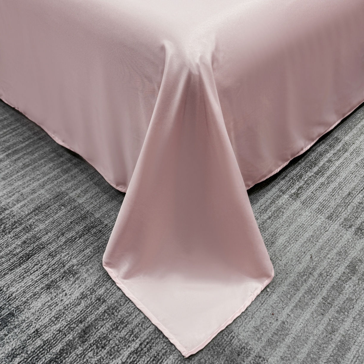 91家纺网 家纺一手货源 找家纺 欢乐季 2026新款A类水洗冰丝山茶花刺绣夏被夏凉被空调被四件套 香芋紫+樱花粉