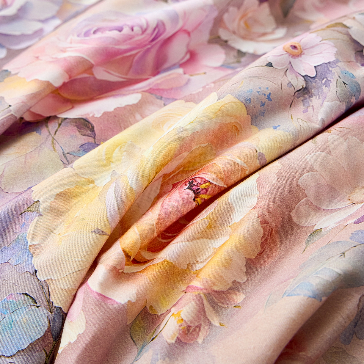 91家纺网 家纺一手货源 找家纺 元元家居（元元被业） 2026新款全棉纯棉13372印花两用夏被夏凉被空调被 云樾