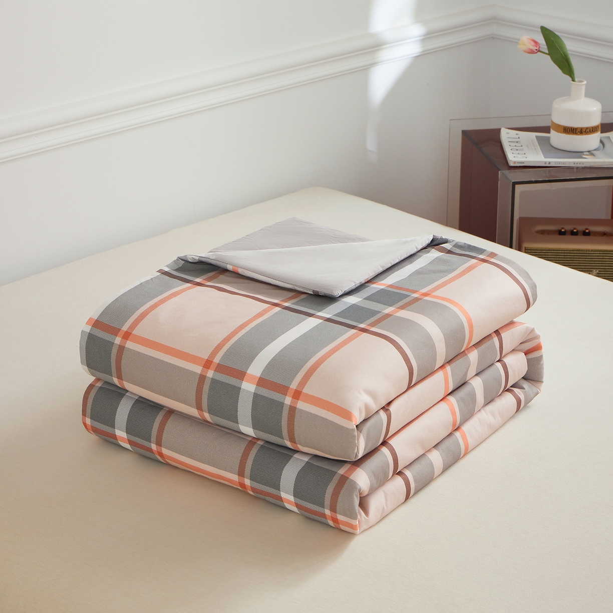 元元家居（元元被业） 2026新款全棉纯棉13372印花两用夏被夏凉被空调被 自在