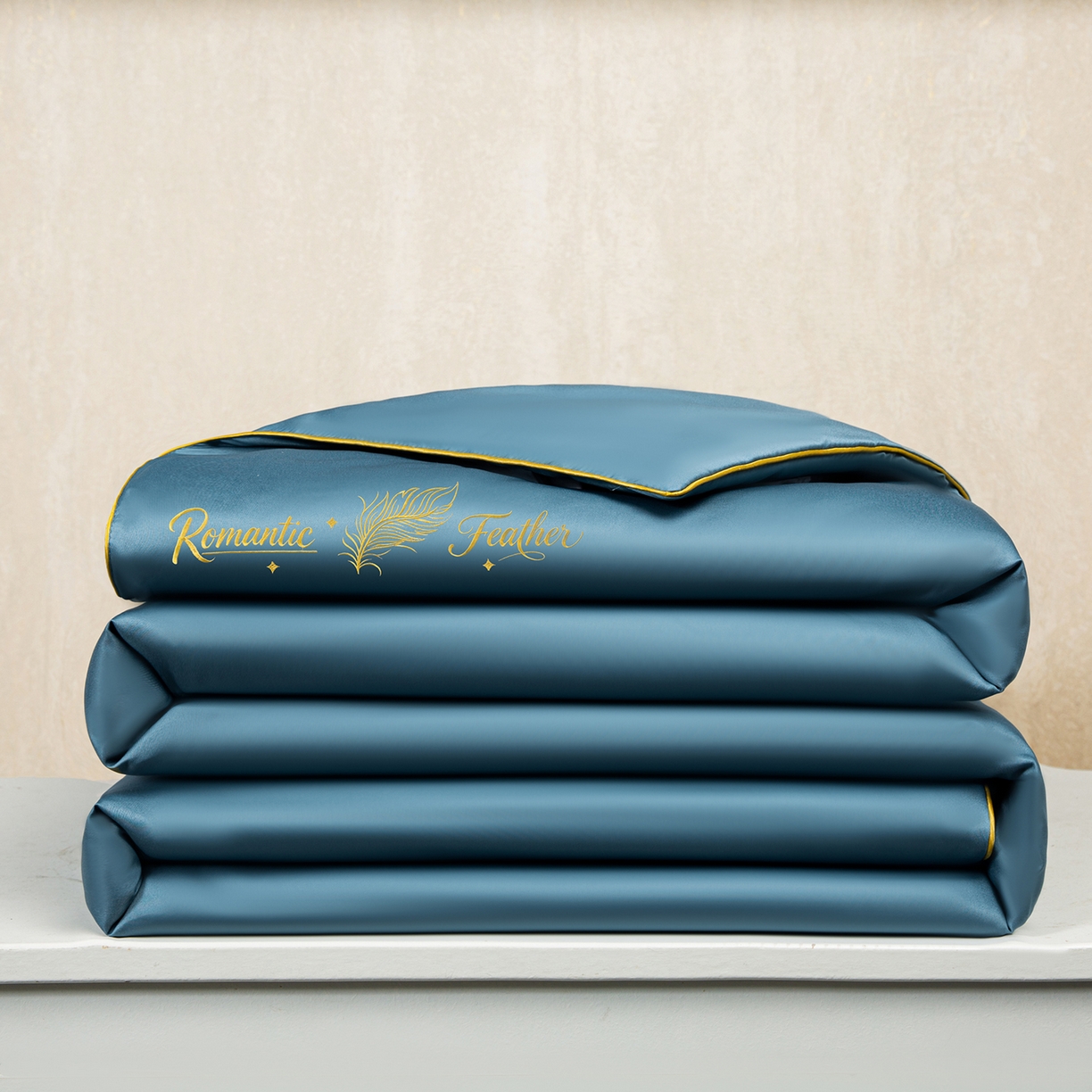 91家纺网 家纺一手货源 找家纺 （总）欢乐季 2026新款A类水洗冰丝羽毛刺绣夏被夏凉被空调被四件套