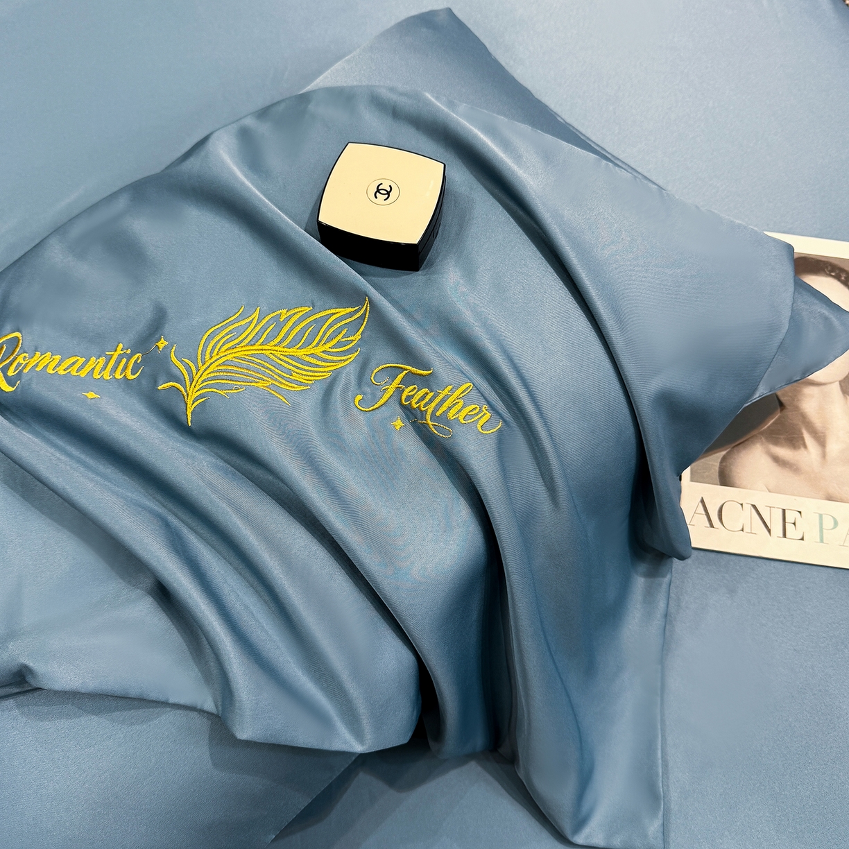 91家纺网 家纺一手货源 找家纺 （总）欢乐季 2026新款A类水洗冰丝羽毛刺绣夏被夏凉被空调被四件套