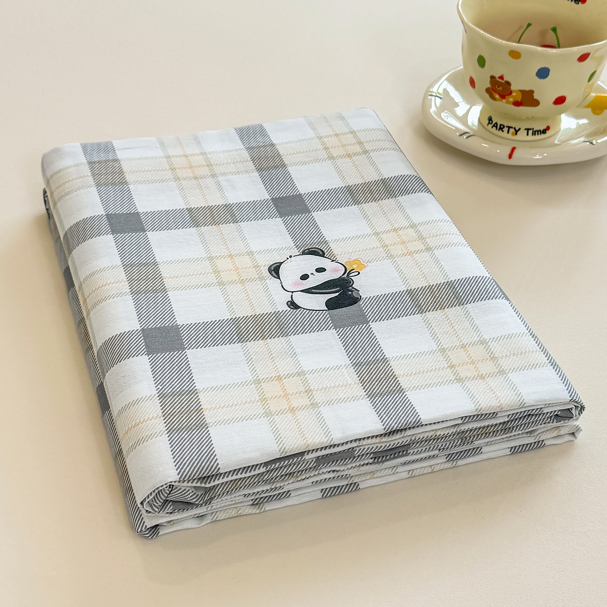 91家纺网 家纺一手货源 找家纺 壹贝家纺 2026新款全棉喷气印花床单系列 竹林物语