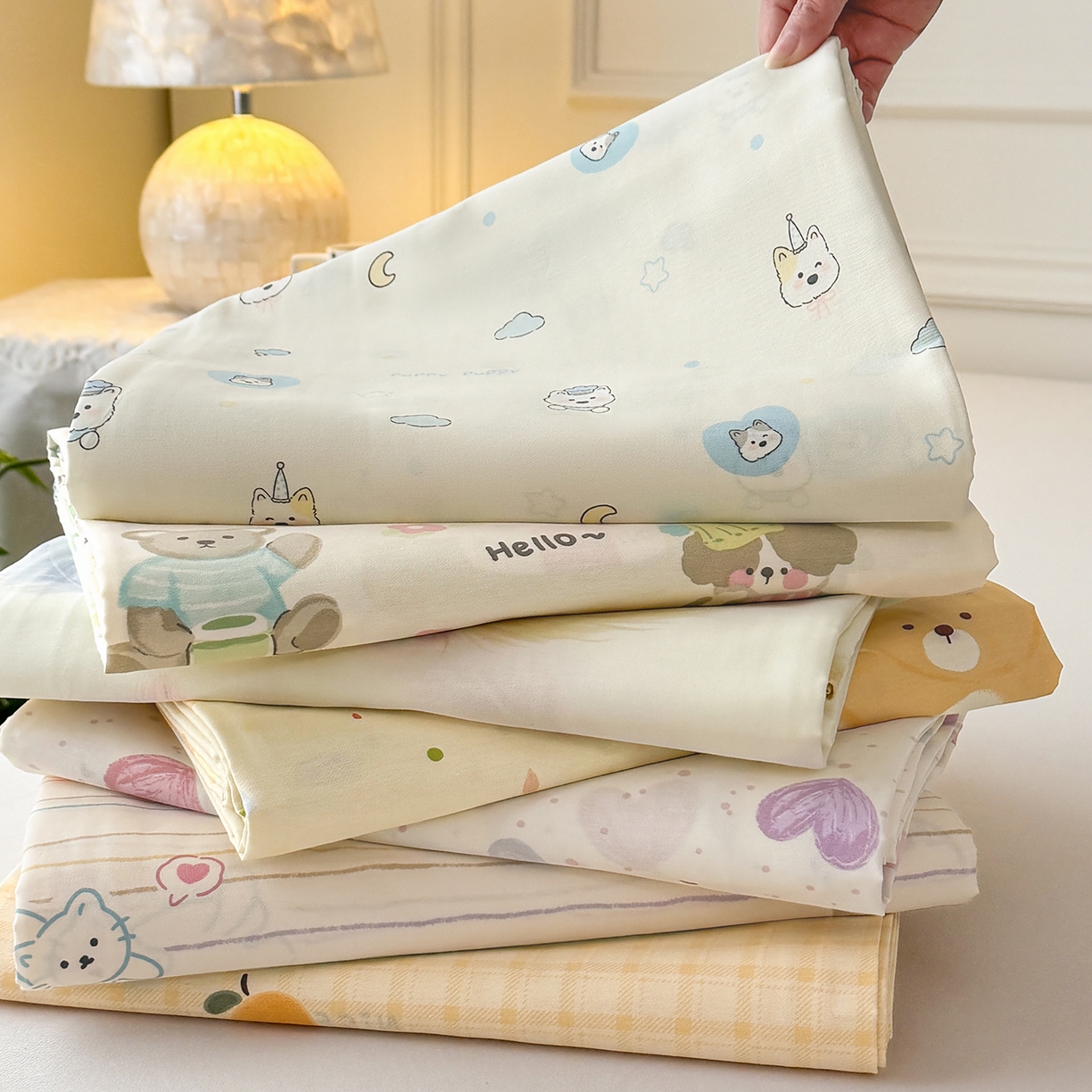 91家纺网 家纺一手货源 找家纺 壹贝家纺 2026新款全棉喷气印花床单系列 组合