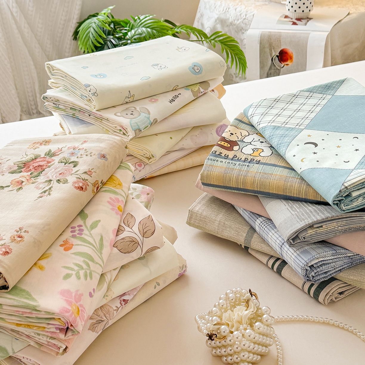 91家纺网 家纺一手货源 找家纺 壹贝家纺 2026新款全棉喷气印花床单系列 组合