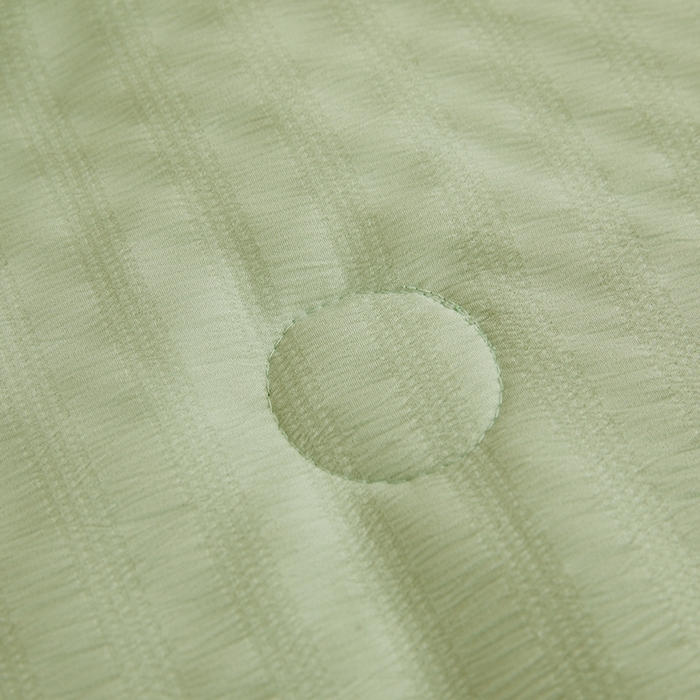 91家纺网 家纺一手货源 找家纺 欢乐季 2026新款A类提花泡泡棉超声波大豆夏被夏凉被空调被 抹茶绿