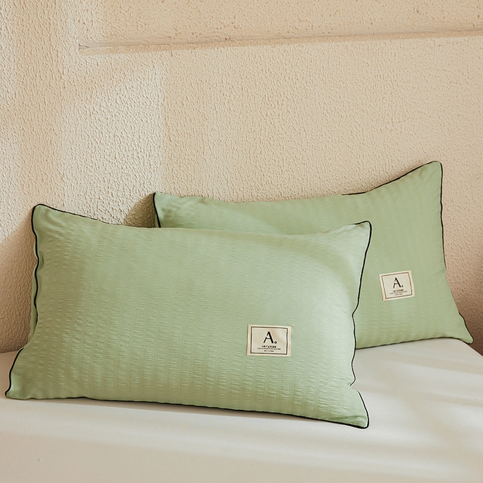 91家纺网 家纺一手货源 找家纺 欢乐季 2026新款A类提花泡泡棉超声波大豆夏被夏凉被空调被 抹茶绿