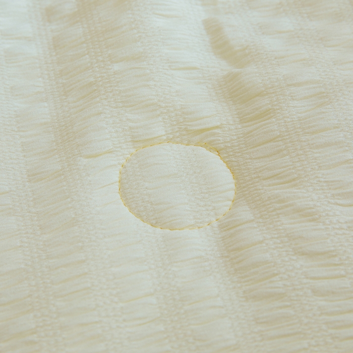 91家纺网 家纺一手货源 找家纺 欢乐季 2026新款A类提花泡泡棉超声波大豆夏被夏凉被空调被 奶油白