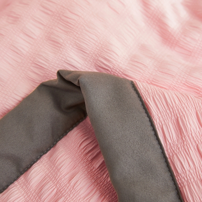 91家纺网 家纺一手货源 找家纺 欢乐季 2026新款A类提花泡泡棉超声波大豆夏被夏凉被空调被 樱花粉