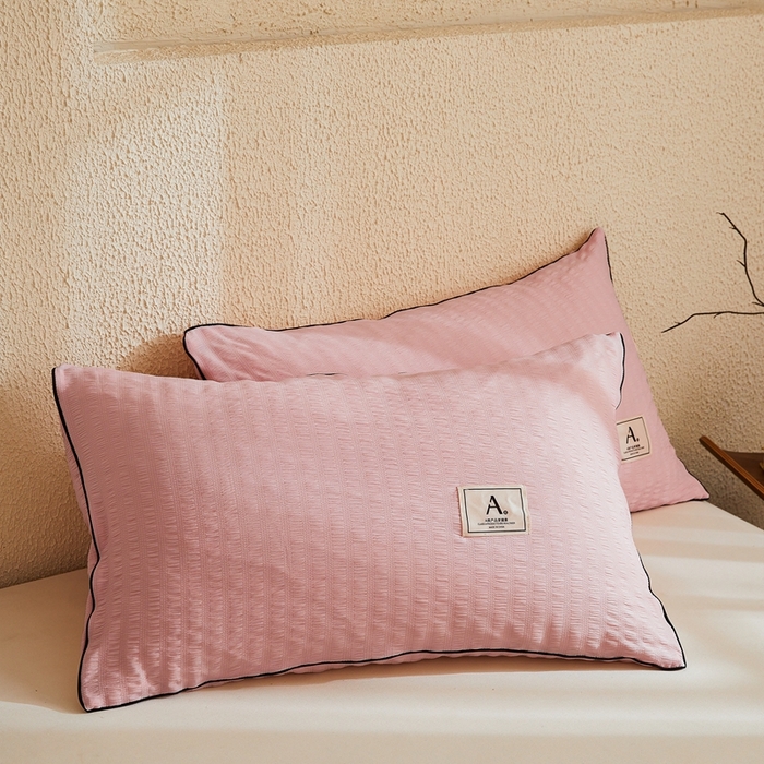 91家纺网 家纺一手货源 找家纺 欢乐季 2026新款A类提花泡泡棉超声波大豆夏被夏凉被空调被 樱花粉