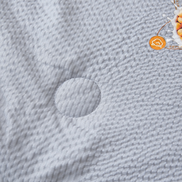 91家纺网 家纺一手货源 找家纺 欢乐季 2026新款A类提花皱皱纱超声波大豆夏被夏凉被空调被 高级灰